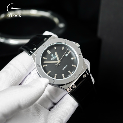 Đồng hồ nam HBL máy Quartz viền trơn